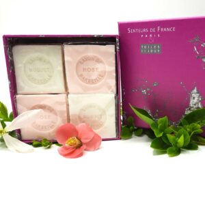 Coffret savons rose et muguet
