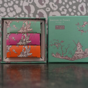 Savonnettes parfumées coffret Toile de Jouy bleu