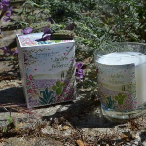 bougie parfumée lavande jardins en Provence