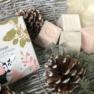 Coffret savons rose et lait d'ânesse