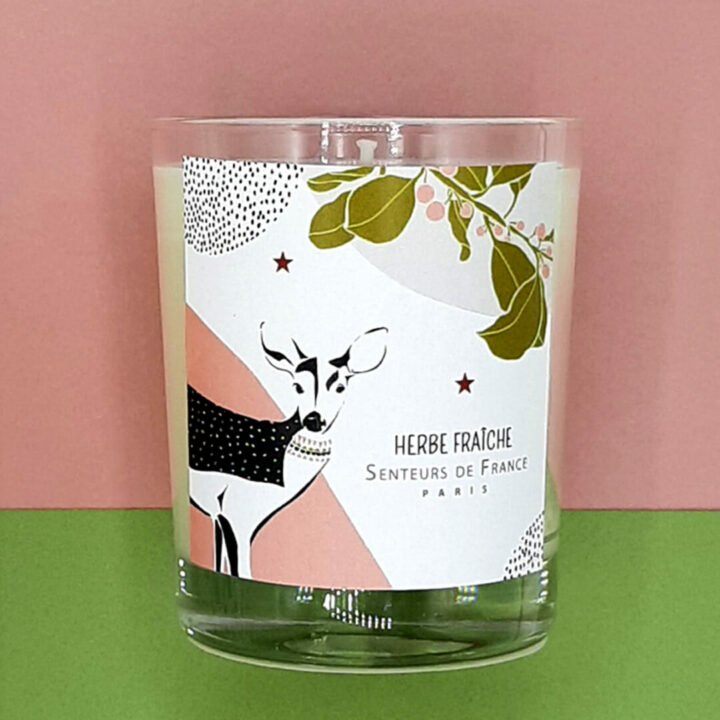 bougie parfumée herbe coupée