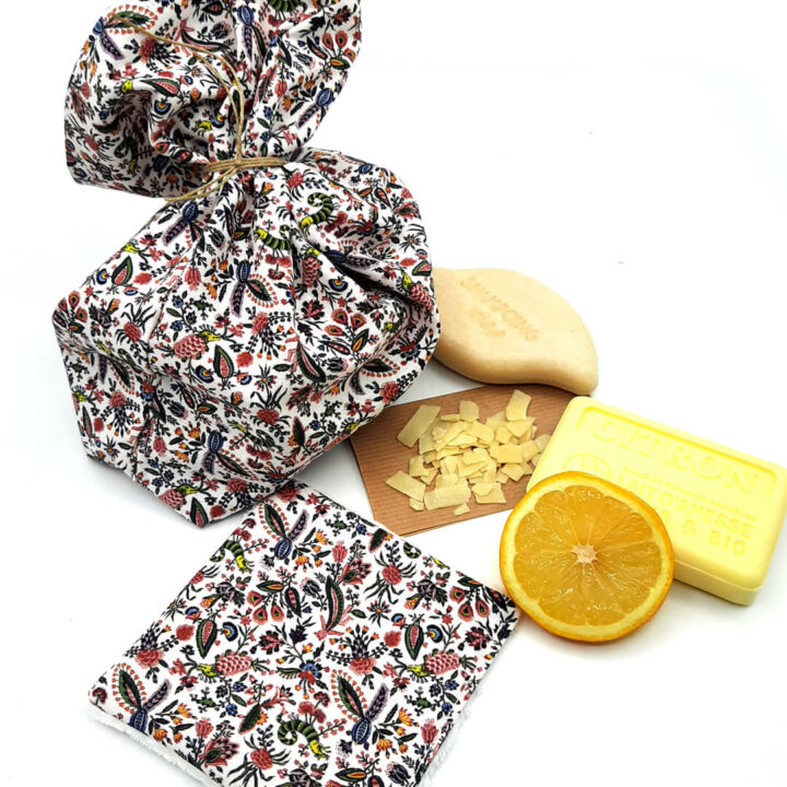 kit zéro déchet tissu Sajou
