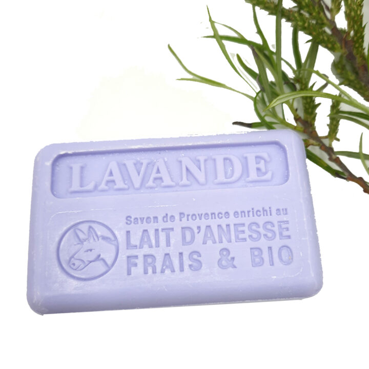 savonnette lavande au lait d'ânesse