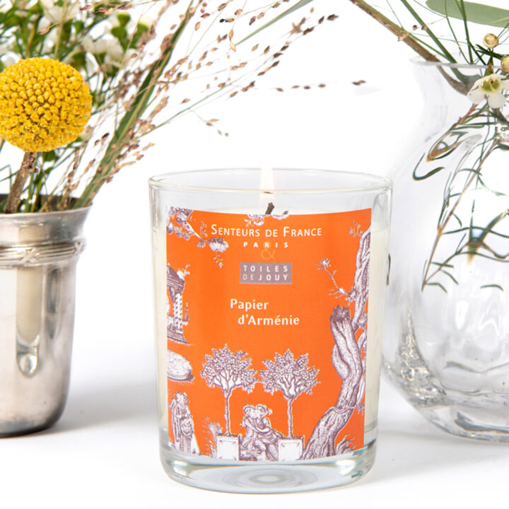 Bougie parfumée ambre Toiles de Jouy