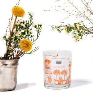 Bougie parfumée fleur d'oranger cire véhétale