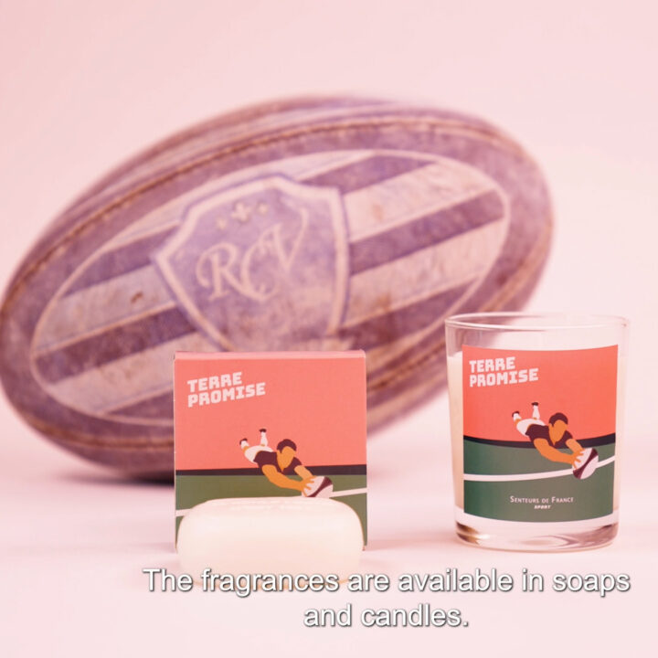 Bougie et savon rugby