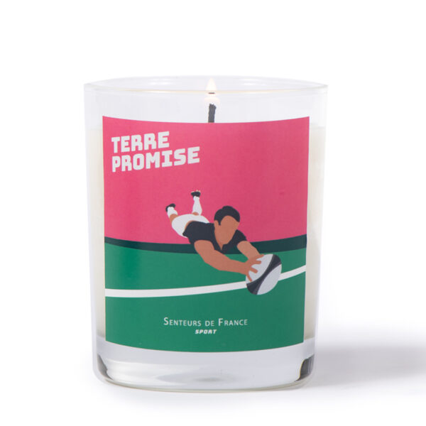 bougie parfumée fleurie rugby