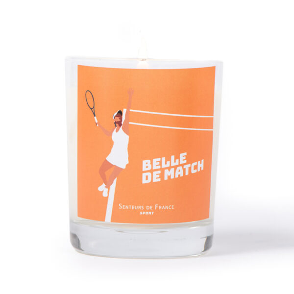 bougie parfumée tennis