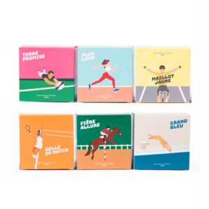 6 savonnettes parfumées thème sport