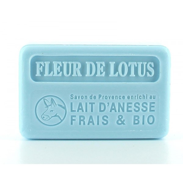 savonnette lait d'ânesse fleur de lotus