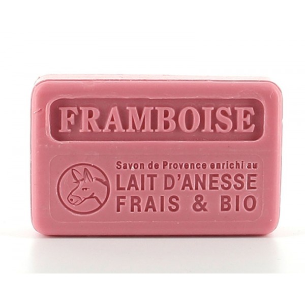 savonnette lait d'ânesse framboise