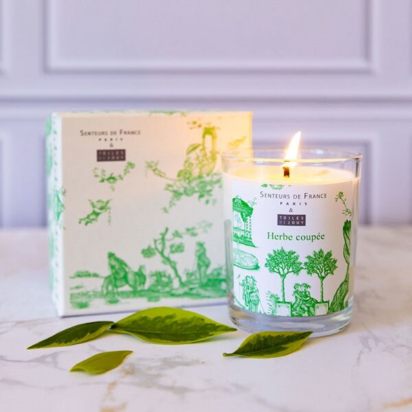 Bougie parfumée herbé coupée avec coffret