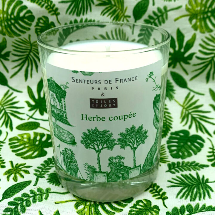 Bougie parfumée herbe coupée cire végétale