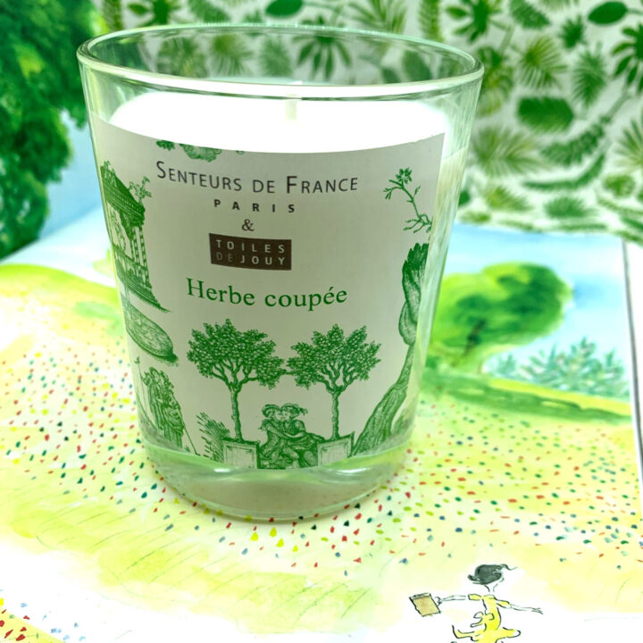 Bougie parfumée herbe coupée cire végétale